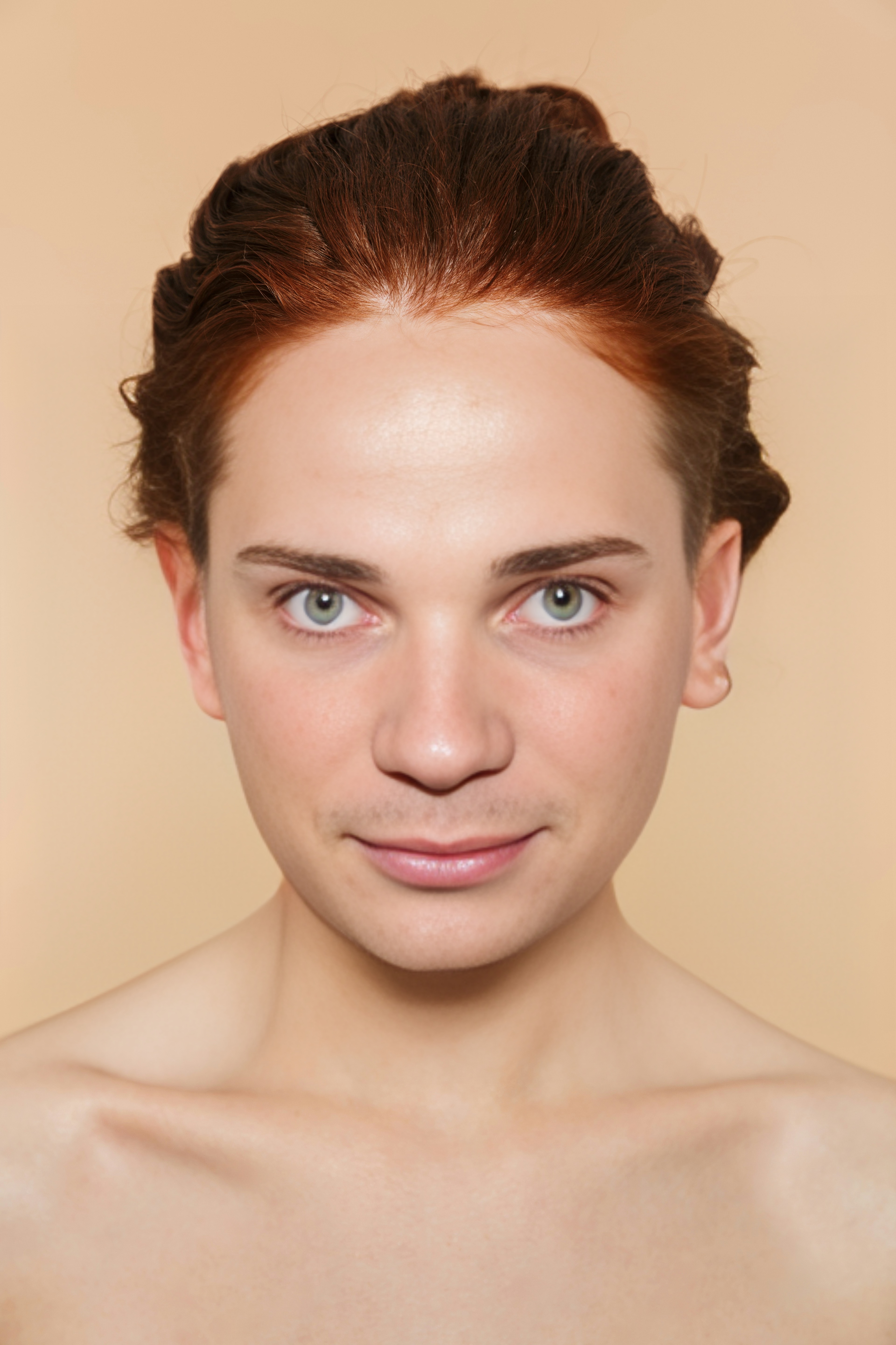 Portrait photo after a face swap